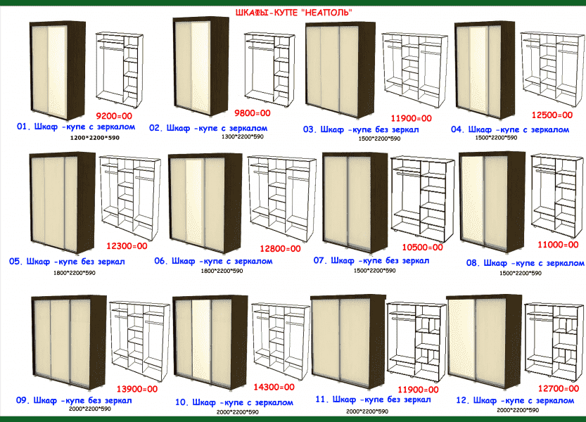шкаф-купе неаполь в Тамбове