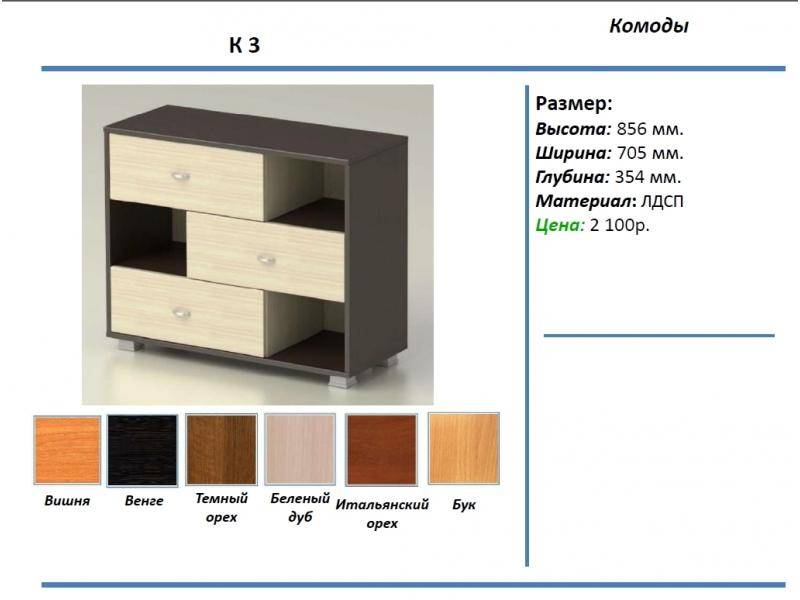 комод к3 в Тамбове