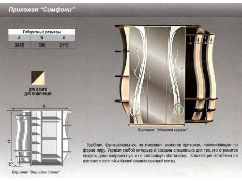 прихожая прямая симфони в Тамбове