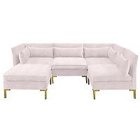 диван zara sectional угловой розовый в Тамбове