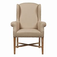 кресло мягкое с ушами french wing chair бежевое в Тамбове