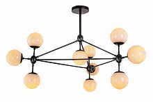 люстра modo 10 black+white черная, белые плафоны в Тамбове