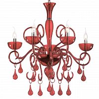 подвесная люстра ideal lux lilly sp5 rosso в Тамбове