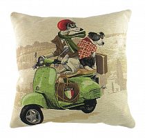 подушка с картинкой scooter dogs green в Тамбове