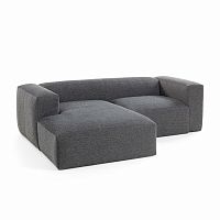 диван блок sofa двухместный левый угол черный от la forma (ex julia grup) в Тамбове