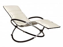 шезлонг-качалка lounge молочный в Тамбове