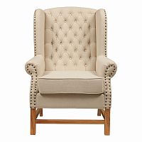 кресло мягкое с ушами french provincial armchair бежевое в Тамбове