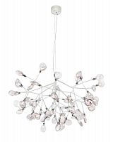 подвесная светодиодная люстра crystal lux evita sp63 white/transparent белая в Тамбове