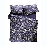 комплект постельного белья decoflux сатин 2 семейный peony indigo в Тамбове