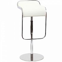 барный стул lem style piston stool белая кожа в Тамбове