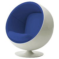 детское кресло eero ball chair бело-синее в Тамбове