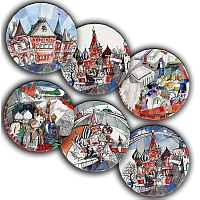 сет тарелки московия dream (6 шт.) в Тамбове