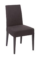 стул aylso dining chair кожа тёмно-коричневая в Тамбове