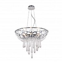 подвесная люстра crystal lux dorotea sp5 d450 chrome прозрачная в Тамбове