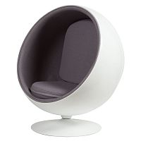 кресло eero ball chair серое в Тамбове