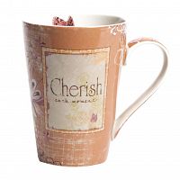 кружка cherish персикового цвета в Тамбове