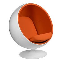 кресло eero aarnio style ball chair оранжевое в Тамбове