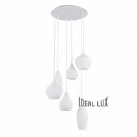 подвесная люстра ideal lux soft sp6 bianco в Тамбове