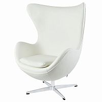 кресло egg chair by arne jacobsen белое в Тамбове