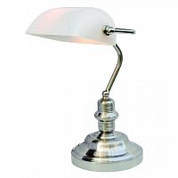 настольная лампа arte lamp banker a2491lt-1ss в Тамбове