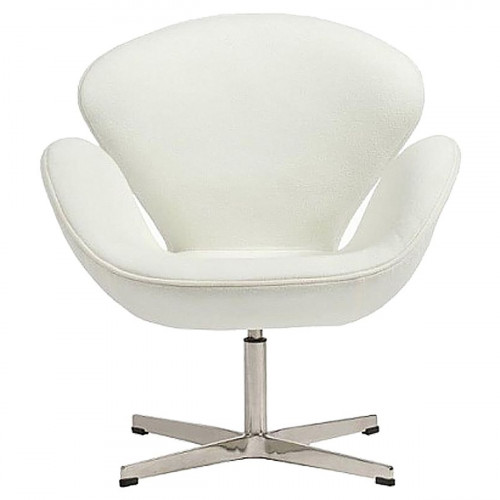 кресло swan chair кашемир белое в Тамбове