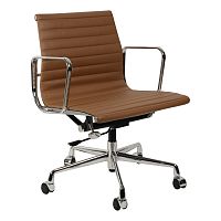 кресло eames style коричневая кожа в Тамбове