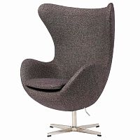 кресло egg chair серое в Тамбове