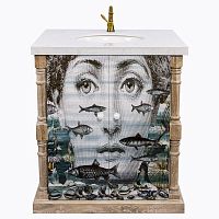 тумба с раковиной аквариум снег fornasetti в Тамбове