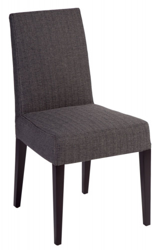 стул aylso dining chair кожа тёмно-серая в Тамбове