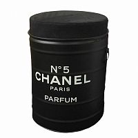 декоративная бочка-пуф chanel №5 black m в Тамбове