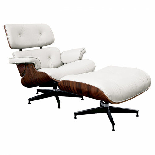 кресло lounge chair & ottoman белое в Тамбове