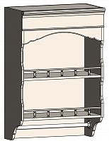 шкаф с полками и фигурным основанием навесной марсель молочно-белый в Тамбове