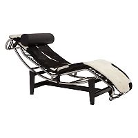 шезлонг chaise longue lc4 черно-белый в Тамбове
