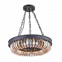 люстра terra black amber d50 черная, стекло янтарного цвета в Тамбове