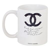 кружка с рисунком drink champagne. coco chanel в Тамбове