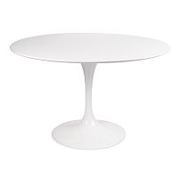 стол eero saarinen style tulip table mdf d110 глянцевый белый в Тамбове