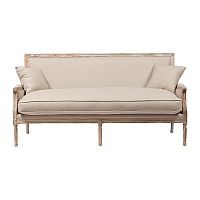 диван auguste salon bench with burlap прямой бежевый в Тамбове