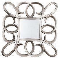 зеркало серебряное квадратное в фигурной раме silver swirl frame от rvastley в Тамбове