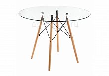 стол стеклянный nixon (eames style) натуральное дерево в Тамбове