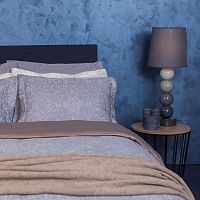 комплект постельного белья decoflux сатин евро versaille grey в Тамбове