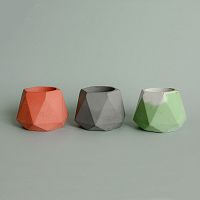 подсвечник из бетона под мрамор eco линту, 6 см в Тамбове