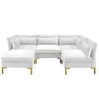 диван zara sectional угловой белый в Тамбове