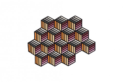 ковер parquet hexagon orange 203x153 от gan в Тамбове