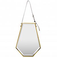 зеркало на ремне золотое шестиугольное 50х67 см в Тамбове