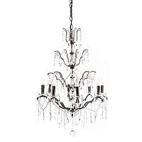 люстра maria theresa grande 8 lamps чёрная, прозрачная в Тамбове