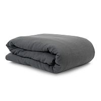 пододеяльник изо льна темно-серого цвета essential 150х200 в Тамбове