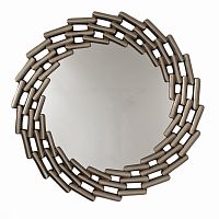 зеркало большое круглое в витой раме silver leaf в Тамбове