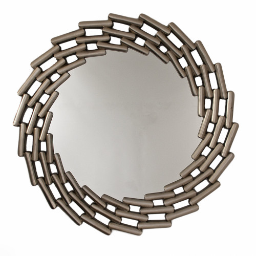 зеркало большое круглое в витой раме silver leaf в Тамбове