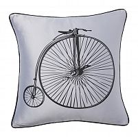 подушка с ретро-велосипедом retro bicycle grey в Тамбове