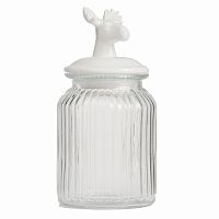 декоративная банка с крышкой deer средняя в Тамбове